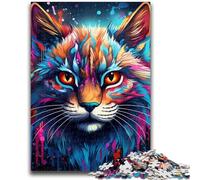 Jigsaw Puzzles for Adults 1000 Pieces Colorful Lynx Puzzles for Teenagers,deal As Gifts for The Whole Family for Ages 14+ (50x75cm)