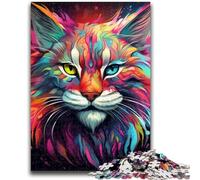 Jigsaw Puzzles for Adults 1000 Pieces Colorful Lynx Puzzles for Teenagers,deal As Gifts for The Whole Family for Ages 14+ (50x75cm)