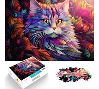 jigsaw puzzles for adults 1000 pieces Colorful Persian cat learning educational puzzle 26x38cm deal as gifts for the whole family