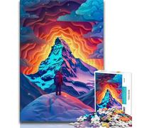 Jigsaw Puzzles for Adults 1000 Pieces Colourful Beautiful Mountains Puzzles for Teenagers,deal As Gifts for The Whole Family for Ages 14+ 38x26cm