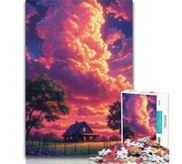 Jigsaw Puzzles for Adults 1000 Pieces Colourful Clouds Teenager Jigsaw,Fun Present & Activity for Home,Toy for Rainy Days (size 75x50cm)