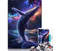 Jigsaw Puzzles for Adults 1000 Pieces Colourful Whales Adult Jigsaw,Challenging Family Activity Games DIY Toy for Home Wall Decor Gifts (size 38x26cm)