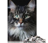 Jigsaw Puzzles for Adults 1000 Pieces Cool Cat Portrait Jigsaw Puzzle Adult Creative Puzzles Brain Teaser Puzzles For Adults And Teenagers Gifts 38x26cm/1000pcs