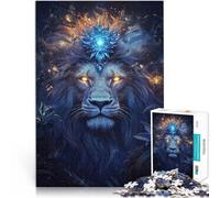 Jigsaw Puzzles for Adults 1000 Pieces Cosmic Bloom Lion King Hands-on-Spiel Wanddekoration Einzigartige Geburtstags- und Weihnachtsgeschenke75x50cm