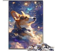 Jigsaw Puzzles for Adults 1000 Pieces Cosmic Corgi, Train Your Brain And Hands Unique Birthday And Gifts for Age 14+ (size 50x75cm)