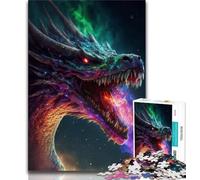 Jigsaw Puzzles for Adults 1000 Pieces Cosmic Dragon Serpent King Puzzles for Teenagers,deal As Gifts for The Whole Family for Ages 14+ 38x26cm