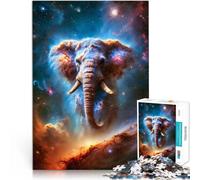 Jigsaw Puzzles for Adults 1000 Pieces Cosmic Elephant Nebula Stressabbau mit vollständig ineinander greifenden, zufällig geformten Teilen38x26cm