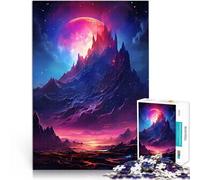Jigsaw Puzzles for Adults 1000 Pieces Cosmic Galaxy Landscape Brain Teaser For Every Piece is Unique - Challenging Family Fun Game 26x38cm