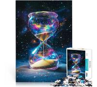 Jigsaw Puzzles for Adults 1000 Pieces Cosmic Hourglass Stressabbau-Spielzeug Geeignet für die Schreibtischdekoration38x26cm
