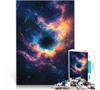 Jigsaw Puzzles for Adults 1000 Pieces Cosmic Nebula with Black Hole Familienspaß Tolles Geschenk für Spiele52x38cm