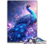 Jigsaw Puzzles for Adults 1000 Pieces Cosmic Peacock Adult Puzzles,family Fun Games Is Ideal As A Gift for The Whole Family (26x38cm)