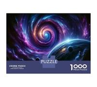 Jigsaw Puzzles for Adults 1000 Pieces Cosmic Spiral Galaxy Puzzles for Adults Family Games Difficult Hard Challenging To Complete 52x38cm/1000pcs