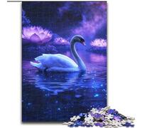 Jigsaw Puzzles for Adults 1000 Pieces Cosmic Swan, Games Toys Gift Unique Birthday And Gifts for And Age 14 Years Up (Size 26x38cm)