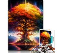 Jigsaw Puzzles for Adults 1000 Pieces Cosmic Tree of Life Adult Jigsaw,Decompressing Intellectual Educational Toy Birthday Gift 38x26cm