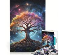 Jigsaw Puzzles for Adults 1000 Pieces Cosmic Tree Of Life, Educational Game, Home Art Decor, for Is Ideal As A Gift 38x26cm
