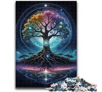 Jigsaw Puzzles for Adults 1000 Pieces Cosmic Tree Of Life Staycation Kill Time Educational Game Birthday Gift 50x75cm