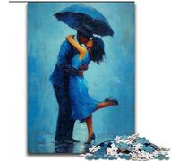 Jigsaw Puzzles for Adults 1000 Pieces Couple Kissing, Toys Educational Games Stress Relieving Parent-child Interaction (Size 26x38cm)
