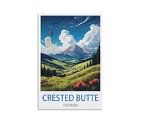 Jigsaw Puzzles for Adults 1000 Pieces Crested Butte Colorado Challenging Game Toys, Impossible Puzzle, Family Decoration Puzzle 38x26cm