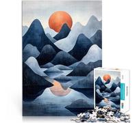 Jigsaw Puzzles for Adults 1000 Pieces Crimson Horizon Denksportaufgabe für Angebot als Geschenk für die ganze Familie52x38cm