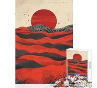 Jigsaw Puzzles for Adults 1000 Pieces Crimson Tides Educational Game Tough Challenge Toy Wall Decor Improving Love between Couples (26X38cm)