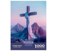 Jigsaw Puzzles for Adults 1000 Pieces Cross of Jesus Adult Jigsaw Hands-on Game Pattern Assembly Challenging To Complete 70x50cm/1000pcs