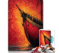 Jigsaw Puzzles for Adults 1000 Pieces Crusader Boat Teenager Puzzles,Challenging Game for Is Ideal As A Gift for The Whole Family (size 38x26cm)