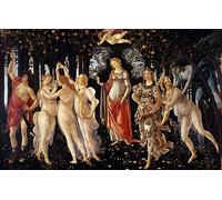 Jigsaw Puzzles For Adults 1000 Pieces Cupid Spring Flowers Dancing Girl Classical Painting 75 * 50Cm