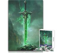 Jigsaw Puzzles for Adults 1000 Pieces Cursed Sword Soothing And Peaceful Downtime Firm Fit Clean Cut Play Toy Size 38x26cm