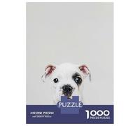 Jigsaw Puzzles for Adults 1000 Pieces Cute Baby Bulldog Jigsaw Puzzle Relaxing Games Difficult Hard Challenging To Complete 52x38cm/1000pcs