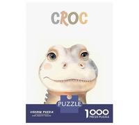 Jigsaw Puzzles for Adults 1000 Pieces Cute Crocodile Nursery Adult Jigsaw Puzzle Brain Teaser Game Precision Cutting Educational Challenge 70x50cm/1000pcs