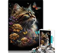 Jigsaw Puzzles for Adults 1000 Pieces Cute Kitten Puzzles,Vibrant And Unique Design Relaxing & Challenging Puzzle Experience (size 75x50cm)