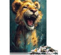 Jigsaw Puzzles for Adults 1000 Pieces Cute Little Yellow Lion Puzzles for Adults Family Puzzle Game Birthday Gifts Puzzle Casual Games 1000pcs (75x50cm)