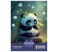 Jigsaw Puzzles for Adults 1000 Pieces Cute Panda Animal Cartoon Puzzle for Adults Brain Teaser Game Birthday Present Educational Challenge 52x38cm/1000pcs