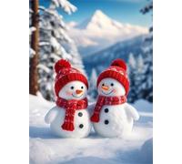 Jigsaw Puzzles for Adults 1000 Pieces,Cute Snowman jigsaw puzzle 75x50 cm Challenging DIY Puzzle for Home Decoration,Family puzzles Perfect for Game