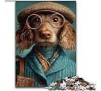 Jigsaw Puzzles for Adults 1000 Pieces Dachshunds in The Workplace, Games Toys Gift Unique Birthday And Gifts for And Age 14 Years Up (Size 26x38cm)