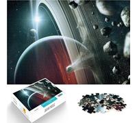 Jigsaw Puzzles for Adults 1000 Pieces Dangerous Universe Made of wood for age 14+ Educational Game Challenge Toy Great gift for gaming。size:50x75cm/19.68x29.52inch