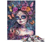 Jigsaw Puzzles for Adults 1000 Pieces Day of The Dead Beauty Educational Games Stress Reliever Anti-Stress Toys Unique Birthday And Gifts Size 38x52cm