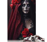 Jigsaw Puzzles for Adults 1000 Pieces Day Of The Dead Bride Jigsaw Puzzle Adult Creative Puzzles Brain Teaser Puzzles For Adults And Teenagers Gifts 1000pcs (75x50cm)