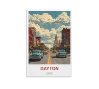 Jigsaw Puzzles for Adults 1000 Pieces Dayton Ohio DIY Funny Parent-Child Educational Game Toy Sunset Puzzle Gift for Mom, Wife, Friend 52x38cm