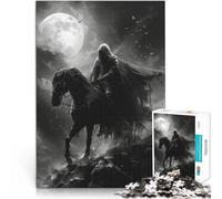 jigsaw puzzles for adults 1000 pieces “Death Knight” Made of wood,for age 14+ Challenge Toy A work of art。size:50x75cm/14.96x20.47inch