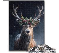 Jigsaw Puzzles for Adults 1000 Pieces Deer Oil Painting, Toys Educational Games Stress Relieving Unique Home Decor And Gifts (Size 50x75cm)