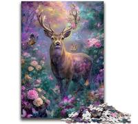 Jigsaw Puzzles for Adults 1000 Pieces Deer Teenager Puzzles,Game Toys Every Piece Is Unique - Challenging Family Fun Game (38x26cm)