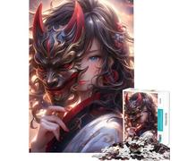 Jigsaw Puzzles for Adults 1000 Pieces Demon Ninja Girl Help The Brain Exercise Tough Challenge Educational Game for Age 14+ Game (50x75cm)