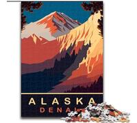 Jigsaw Puzzles for Adults 1000 Pieces Denali Mountain, for 14+ Challenging Game As A Gift for The Whole Family And Friends 50x75cm