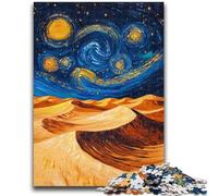 Jigsaw Puzzles for Adults 1000 Pieces Desert Night Sky Educational Games Home Decoration Artists Collection, Fine Art 50X75CM