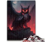 Jigsaw Puzzles for Adults 1000 Pieces Devil Owl Help The Brain Exercise Addictive Toys to Cultivate Patience A Work of Art 38x26cm