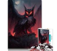 Jigsaw Puzzles for Adults 1000 Pieces Devil Owl Teenager Puzzles,Challenging Game for Is Ideal As A Gift for The Whole Family (size 75x50cm)