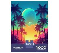 Jigsaw Puzzles for Adults 1000 Pieces Digital Euphoria Synthwave Puzzle for Adults Brain Teaser Game Birthday Present Educational Challenge 38x26cm/1000pcs