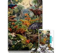 Jigsaw Puzzles for Adults 1000 Pieces Dinosaur World Teenager Jigsaw,Fun Present & Activity for Home,Toy for Rainy Days (size 75x50cm)