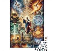 Jigsaw Puzzles for Adults 1000 Pieces Divine Cosmic Artwork Puzzle for Adults Brain Teaser Game Birthday Present Educational Challenge 70x50cm/1000pcs